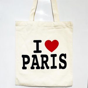 SAC COTON I LOVE PARIS par 10PCS
